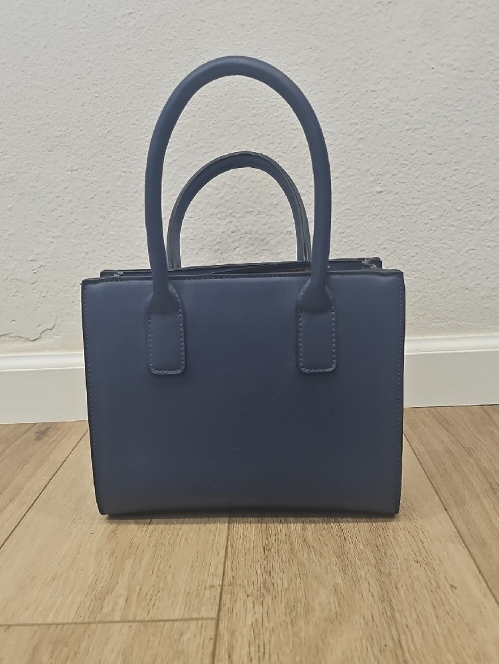 Structured Navy Satchel Handbag - Unbranded - Picture 2 of 8